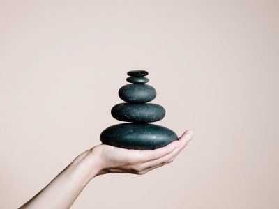 Deep relax stone massage